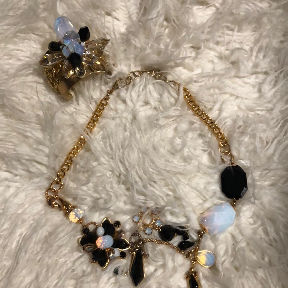 Acetate necklace and bracelet set- One of a kind!